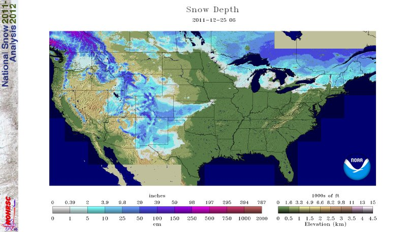Illustration for article titled Will Your City See Snow on December 25th?